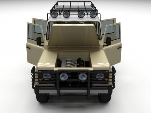 land rover defender 110 station wagon hdri Modelo 3D