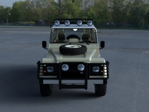 land rover defender 110 station wagon w interior h 3D मॉडल