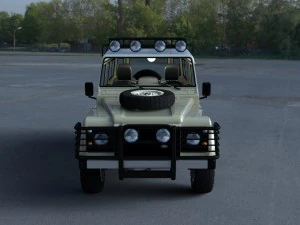 land rover defender 110 універсал з салоном в 3D Модель