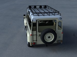 land rover defender 110 station wagon w interior h Modelo 3D