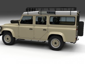 land rover defender 110 station wagon w interior h Modelo 3D
