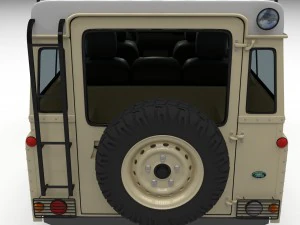 land rover defender 110 station wagon w interior h 3D Model