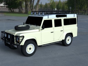 land rover defender 110 station wagon Modelo 3D