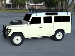 land rover defender 110 station wagon 3D 모델