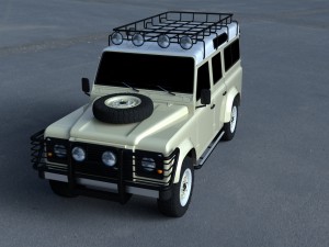 land rover defender 110 station wagon 3D 모델
