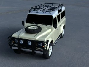 land rover defender 110 station wagon 3D Model