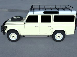 land rover defender 110 station wagon 3D Model
