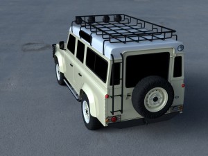 land rover defender 110 station wagon 3D 모델