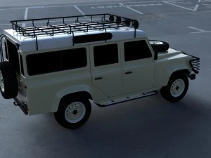 land rover defender 110 station wagon 3D Model