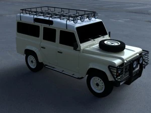 land rover defender 110 station wagon 3D Model