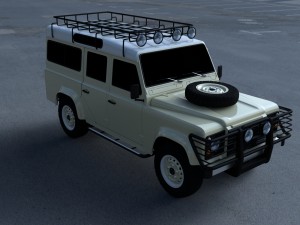 land rover defender 110 station wagon 3D 모델