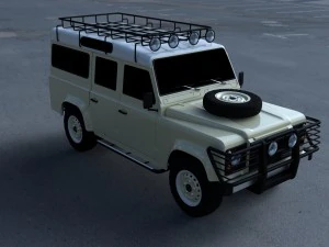 land rover defender 110 station wagon 3D Model