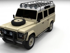 land rover defender 110 station wagon 3D Model