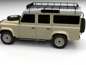land rover defender 110 station wagon 3D Model