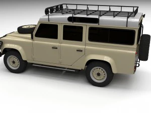 land rover defender 110 station wagon 3D Model