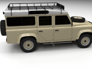 land rover defender 110 station wagon 3D 모델