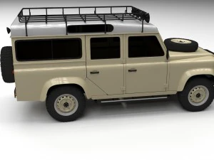 land rover defender 110 station wagon 3D Model