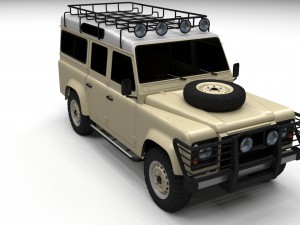 land rover defender 110 station wagon 3D 모델