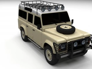land rover defender 110 station wagon 3D Model