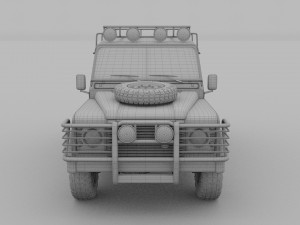 land rover defender 110 station wagon 3D 모델