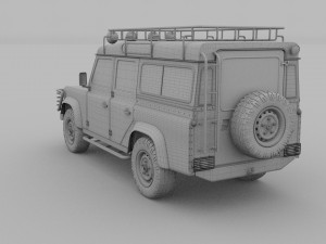 land rover defender 110 station wagon 3D 모델