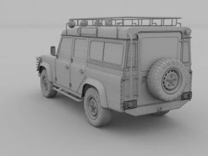 land rover defender 110 station wagon 3D Model