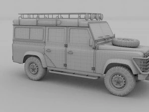 land rover defender 110 station wagon 3D Model