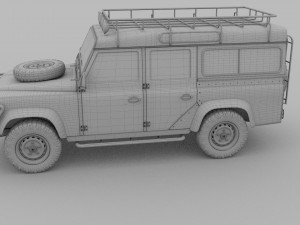 land rover defender 110 station wagon 3D 모델