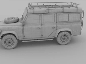 land rover defender 110 station wagon 3D Model