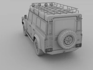 land rover defender 110 station wagon 3D Model
