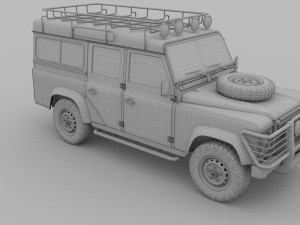 land rover defender 110 station wagon 3D 모델