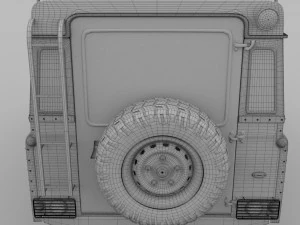 land rover defender 110 station wagon 3D Model