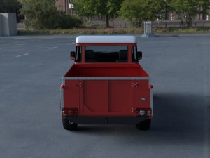 land rover defender 110 pick up hdri 3D Model