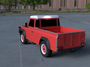 land rover defender 110 pick up exterior hdri 3Dモデル