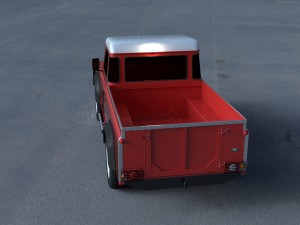 land rover defender 110 pick up exterior hdri 3Dモデル
