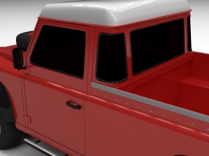 land rover defender 110 pick up exterior hdri 3Dモデル