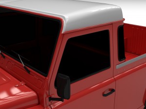 land rover defender 110 pick up exterior hdri 3Dモデル