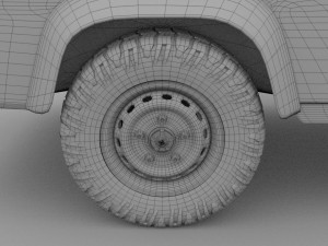 land rover defender 110 pick up exterior hdri 3Dモデル