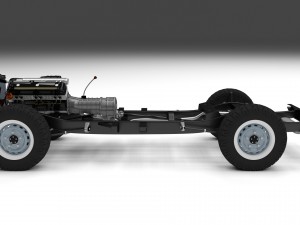 land rover defender 110 hard top w chassis hdri 3D Model