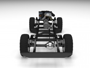 land rover defender 110 hard top w chassis hdri 3D Model