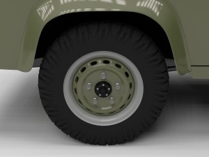 land rover defender 110 hard top w chassis hdri 3D Model