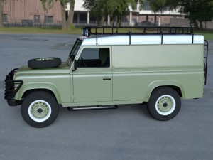 land rover defender 110 hard top w interior hdri Modello 3D