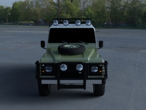 land rover defender 110 hard top wo interior hdri 3D Model