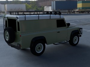 land rover defender 110 hard top wo interior hdri 3D Model