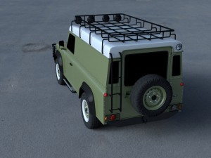 land rover defender 110 hard top wo interior hdri 3D Model