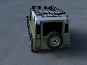 land rover defender 110 hard top wo interior hdri 3D Model