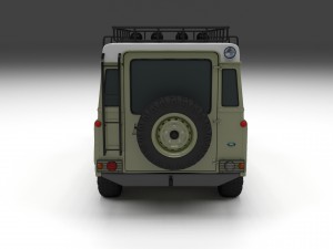 land rover defender 110 hard top wo interior hdri 3D Model