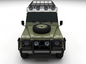 land rover defender 110 hard top wo interior hdri 3D Model
