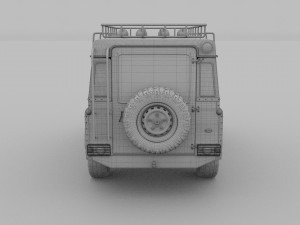 land rover defender 110 hard top wo interior hdri 3D Model