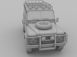 land rover defender 110 hard top wo interior hdri 3D Model